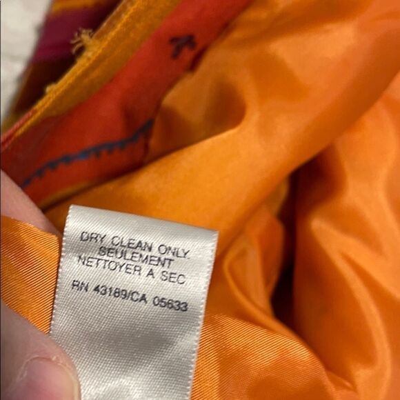 Zayla Bohemian Printed Orange Women’s Jacket Rare Size Medium - Picture 10 of 16